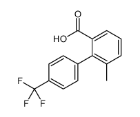 3-methyl-2-[4-(trifluoromethyl)phenyl]benzoic acid结构式