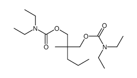 Bis(N,N-diethylcarbamic acid)2-methyl-2-propyltrimethylene ester结构式