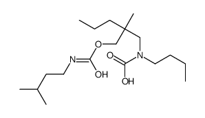 butyl-[2-methyl-2-(3-methylbutylcarbamoyloxymethyl)pentyl]carbamic acid结构式