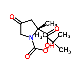 N-Boc-4-羰基-L-脯氨酸甲酯结构式