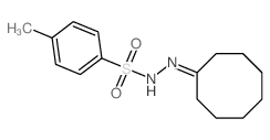 Benzenesulfonic acid,4-methyl-, 2-cyclooctylidenehydrazide结构式