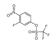 3-Fluoro-4-nitrophenyl trifluoromethanesulfonate结构式