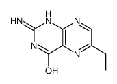 4(1H)-Pteridinone,2-amino-6-ethyl-(9CI)结构式