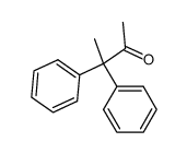 1,1-diphenyl-1-methyl-propan-2-one结构式
