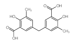 Benzoic acid,3,3'-methylenebis[6-hydroxy-5-methyl-结构式