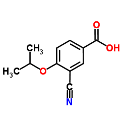 3-氰基-4-异丙氧基苯甲酸结构式