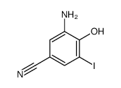 3-amino-4-hydroxy-5-iodobenzonitrile结构式