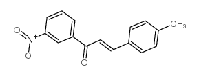 3-(4-甲基苯基)-1-(3-硝基苯基)-2-丙烯-1-酮结构式