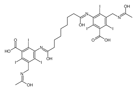 3-(acetamidomethyl)-5-[[9-[3-(acetamidomethyl)-5-carboxy-2,4,6-triiodoanilino]-9-oxononanoyl]amino]-2,4,6-triiodobenzoic acid结构式