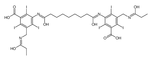 3-[[9-[3-carboxy-2,4,6-triiodo-5-[(propanoylamino)methyl]anilino]-9-oxononanoyl]amino]-2,4,6-triiodo-5-[(propanoylamino)methyl]benzoic acid结构式