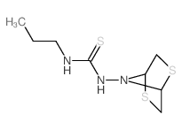 Thiourea,N-2,5-dithia-7-azabicyclo[2.2.1]hept-7-yl-N'-propyl-结构式