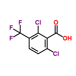 2,6-二氯-3-(三氟甲基)苯甲酸结构式