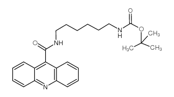 (6-[(吖啶-9-羰基)-氨基]-己基)-氨基甲酸叔丁酯结构式