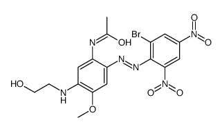 N-[2-[(2-Bromo-4,6-dinitrophenyl)azo]-5-[(2-hydroxyethyl)amino]-4-methoxyphenyl]acetamide结构式