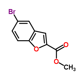 5-溴苯并呋喃-2-羧酸甲酯结构式