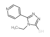 4-ETHYL-5-PYRIDIN-4-YL-4H-[1,2,4]TRIAZOLE-3-THIOL结构式