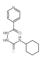 4-Pyridinecarboxylicacid, 2-[(cyclohexylamino)thioxomethyl]hydrazide结构式