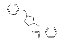 3-Pyrrolidinol, 1-(phenylmethyl)-, 4-Methylbenzenesulfonate (ester)结构式