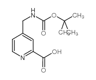 4-[(叔丁氧酰胺基)甲基]吡啶-2-羧酸[激子手性法用试剂]结构式