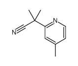 2-甲基-2-(4-甲基吡啶-2-基)丙腈结构式