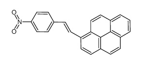1-[2-(4-nitrophenyl)ethenyl]pyrene结构式
