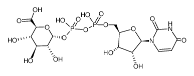 UDP-α-D-glucuronic acid结构式