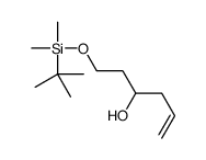 1-[tert-butyl(dimethyl)silyl]oxyhex-5-en-3-ol结构式