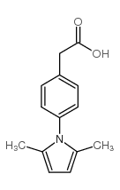 [4-(2,5-二甲基-吡咯-1-基)-苯基]-乙酸结构式
