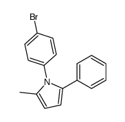 1-(4-bromophenyl)-2-methyl-5-phenylpyrrole结构式
