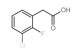 3-氯-2-氟苯乙酸结构式