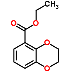 2,3-二氢苯并[1,4]二噁英-5-羧酸乙酯结构式