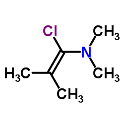 1-氯-N,N,2-三甲基丙烯胺结构式