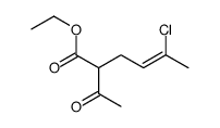 ethyl 2-acetyl-5-chlorohex-4-enoate结构式