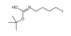 N-(叔丁氧基羰基)-4-碘丁基胺结构式