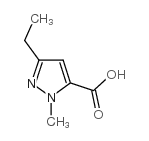 5-乙基-2-甲基-2H-吡唑-3-甲酸结构式