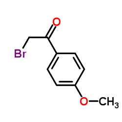 4-甲氧基-α－溴代苯乙酮结构式