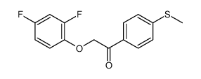 2-(2,4-difluorophenoxy)-1-(4-methylsulfanylphenyl)ethanone结构式