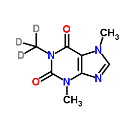 咖啡因-D3结构式