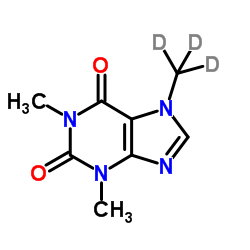 咖啡因-D3结构式