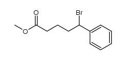 methyl 5-bromo-5-phenylpentanoate结构式