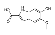 6-hydroxy-5-methoxy-2-indolylcarboxylic acid结构式