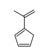 1-(1-methylethenyl)-1,3-cyclopentadiene结构式