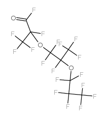 2,5-双(三氟甲基)-3,6-二氧杂十一氟代壬酰氟结构式