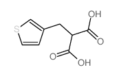 Propanedioic acid,2-(3-thienylmethyl)-结构式