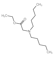 Glycine, N,N-dipentyl-,ethyl ester结构式