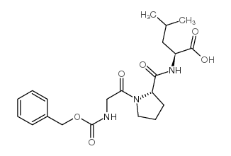 BENZYLOXYCARBONYLGLYCYL-L-PROLYL-L-LEUCINE结构式