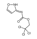 2,2,2-trichloroethyl N-(1,2-oxazol-3-yl)carbamate结构式