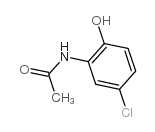 2-乙酰胺基-4-氯苯酚结构式