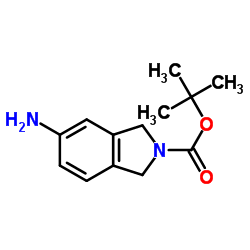 5-氨基-1,3-二氢异吲哚-2-羧酸叔丁酯结构式