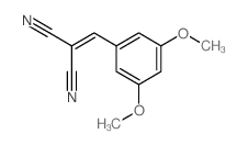 Propanedinitrile,2-[(3,5-dimethoxyphenyl)methylene]-结构式